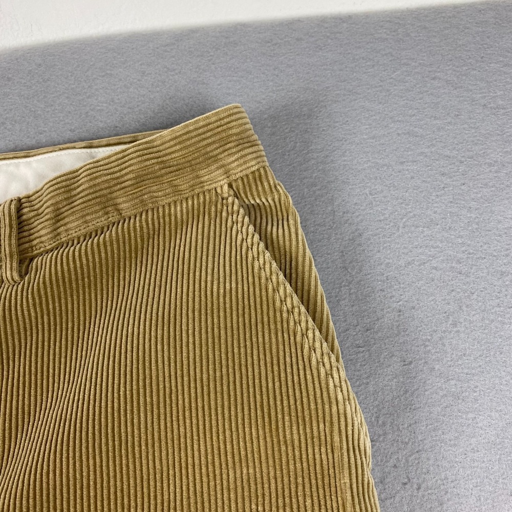 Vintage Polo Ralph Lauren Mens Corduroy Pants 33x30 flat front Cords brown - Picture 3 of 12